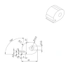 39 x 29.5 mm, TPE 50, black, 350-002-909