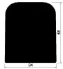 1745/Silicone D-profile