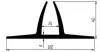 102 x 42 mm EPDM65 Heck.