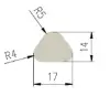 17 x 14 x 54 mm Sil grey