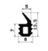 25104/EPDM65 Profile door frames