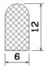 25395/EPDM65 D-profile