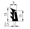 19x9/2.5mm, EPDM 70 material