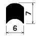 1208/EPDM70 D-profile