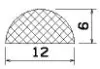 25317/EPDM65 D-profile