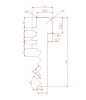 28.6 × 8.4 mm, PVC 65, transparent, PVC-M-28_6x8_4.V1