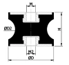 20/12 × 30.5 mm Silentblock standard CT