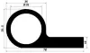 1615/p-shaped EPDM70 P-profile