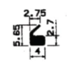 1695/EPDM 65 Profile door frames