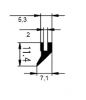 11.4 × 5.3/2 EPDM