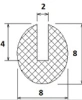 0075/cellular EPDM 650, 8/1, black