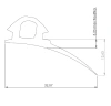 Profile 32.07 × 12.63, PVC 65, black