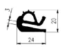 24×20/3mm EPDM 70