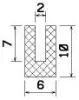 25158/PVC 65 Profile-U white