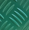 3 mm Checker - green PVC