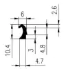 10.4/4.8 × 4.7 mm EPDM 70