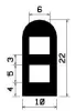 1257/D-NBR D-profile