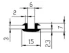15/6x7/3mm EPDM 70- joint cover