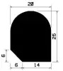 0935/NBR D-profile