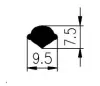 10x8mm - wedge EPDM 70