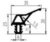 35/6 × 30 mm EPDM 70