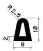0962/EPDM65 D-profile