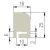 25 × 16 × 10 mm Silicone 60