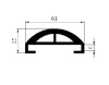 61 × 23 mm, TPE 65, black
