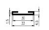 33x9/PVC65, black, 7045v
