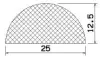 50030/EPDM65 D-profile