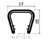 0915 PVC with metal reinforcement