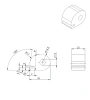 39 x 29.5 x 25 mm, TPE 50, black, 350-002-909