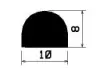 1613/EPDM70 D-profile